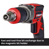 EINHELL Professional Akku-Trockenbauschrauber TP-DY 18 Li BL - Solo, 18Volt rot/schwarz, ohne Akku und Ladegerät, in E-Box