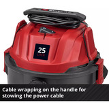 EINHELL TC-VC 2555, Nass-/Trockensauger schwarz/rot