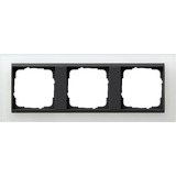 Gira Abdeckrahmen 3-fach mit Zwischenrahmen, Abdeckung weiß, Retail