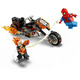 LEGO 76335 Marvel Super Heroes Spider-Man vs. Ghost Rider auf seinem Motorrad, Konstruktionsspielzeug 