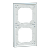 Merten Echtglasrahmen zweifach weiß (glänzend), Retail