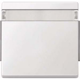 Merten Wippe mit Schriftfeld, einteilige Wippe, geeignet für Schalter und Taster, Typ 343919 weiß (glänzend), Retail