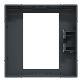 Merten Zentralplatte für Raumtemperaturregler Einsatz Typ MEG5775-0414, Thermoplast matt anthrazit, Retail