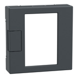 Merten Zentralplatte für Raumtemperaturregler Einsatz Typ MEG5775-0414, Thermoplast matt anthrazit, Retail