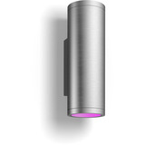 Philips HUE White & Color Ambiance Appear Outdoor Wandleuchte rund, LED-Leuchte silber