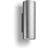 Philips HUE White & Color Ambiance Appear Outdoor Wandleuchte rund, LED-Leuchte silber