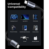 UGREEN US355 USB-C auf USB-C Ladekabel 240W schwarz, 1 meter