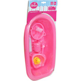 VEDES Puppen-Badewanne mit Zubehör-Set, Puppenzubehör 