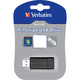 Verbatim Pin Stripe 8 GB, USB-Stick schwarz
