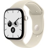 Apple Watch Series 12, Smartwatch weiß, Keramik, 46 mm, Sportarmband Sand S/M, Cellular