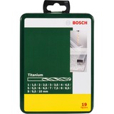 Bosch Heimwerken & Garten Metallbohrer-Satz Titanium, 19-teilig grün