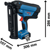 Bosch Professional Akku-Holznagler GNH 18V-64-3M Professional solo, 18Volt blau/schwarz, ohne Akku und Ladegerät