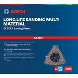 Bosch Professional Expert Carbide Schleifplatte MAVZ 116 RT4 MultiMaterial, Ø 116mm, Schleifscheibe Starlock Max, K40