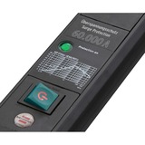 Brennenstuhl Premium-Line Steckdosenleiste 6-fach schwarz, 3 Meter, 60.000A Überspannungsschutz, 2x USB-A
