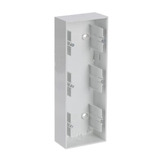 Busch-Jaeger Aufputzgehäuse dreifach zur Aufnahme von Einsätzen und Abdeckrahmen weiß (glänzend), Retail