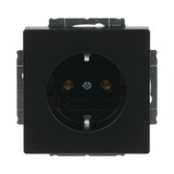 Busch-Jaeger Steckdosen-Einsatz CEE 7/3 Typ F Unterputz mit Steckklemme 16 Ampere 250 Volt schwarz (matt), Retail