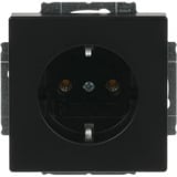 Busch-Jaeger Steckdosen-Einsatz CEE 7/3 Typ F Unterputz mit Steckklemme 16 Ampere 250 Volt schwarz (matt), Retail