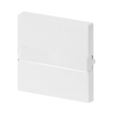 Busch-Jaeger Wippe mit Lichtleiter zur gleichmäßigen Ausleuchtung der Beschriftung weiß, Retail