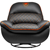 Cougar Gaming-Sofa Overlord, Gaming-Stuhl schwarz/orange