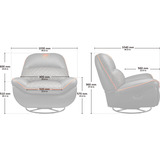 Cougar Gaming-Sofa Overlord, Gaming-Stuhl schwarz/orange