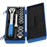 GEDORE Steckschlüssel-Satz 1/2", 13-teilig, Werkzeug-Set mit Hebel-Umschaltknarre
