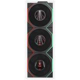 Lian Li UNI FAN TL LCD FLEX 120 Wireless, Gehäuselüfter schwarz, Reverse, 3er Pack mit Controller, 124 mm