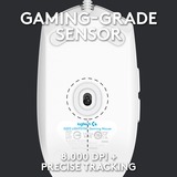 Logitech Gaming G203 LIGHTSYNC, Gaming-Maus weiß