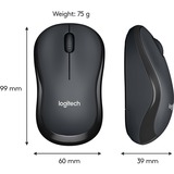 Logitech M220 Silent, Maus grau