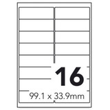 MediaRange Universal-Etiketten, haftend, 99.1 x 33.9 mm, weiß, 800 Etiketten 