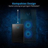 Medion ERAZER Bandit P20 (MD35462), Gaming-PC schwarz/transparent, Windows 11 Home 64-Bit
