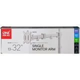 ONE FOR ALL Universal-Monitorarm DM 2120, Monitorhalterung weiß, für 33 - 81cm (13" - 32") Monitore