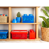 Room Copenhagen LEGO Storage Brick 4 Top Lid Glitter, Aufbewahrungsbox blau/transparent
