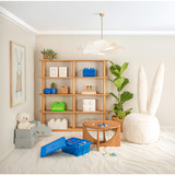 Room Copenhagen LEGO Storage Brick 4 Top Lid Glitter, Aufbewahrungsbox blau/transparent