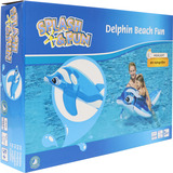 Splash & Fun Reittier Delphin, 133 x 76 x 46 Zentimeter, Schwimmtier 
