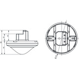 Theben theRonda P360 DALI-2 S UP WH, Bewegungsmelder weiß