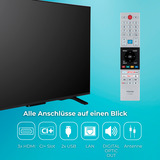 Toshiba 50UV2363DA, LED-Fernseher 126 cm (50 Zoll), schwarz, UltraHD/4K, Triple Tuner, SmartTV, VIDAA