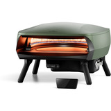 Witt Pizzaofen ETNA Rotante 16" Control Mat Green dunkelgrün, für Pizzen bis ca. Ø 40cm, rotierender Pizzastein