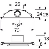 Busch-Jaeger Leitungseinführung 2137/10 W-54 weiß, Retail