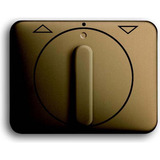 Busch-Jaeger Zentralscheibe Jalousie mit Drehgriff 1740 DR-21, Abdeckung bronze, Retail