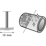 Dremel Messingbürste Ø 19 mm (535) 2 Stück, Schaft  Ø  3,2mm