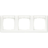 Gira Rahmen drei fach mit Schriftfeld weiß (matt), Retail