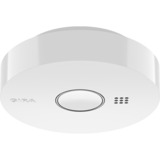 Gira Rauchwarnmelder Basic Q Label mit integrierter Funktionstaste und Störanzeige, Rauchmelder weiß, Retail