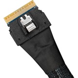 Icy Dock Kabel SlimSAS x8 SFF-8654 > 2x OCuLink x4 SFF-8611 schwarz, 50cm