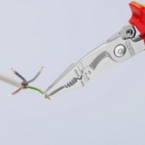 KNIPEX Elektro-Installationszange VDE 13 96 200  schlanke Bauform, geschraubtes Gelenk, VDE-geprüft