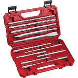 KWB SDS Plus Meißel- & Bohrer-Satz, 12-teilig rot, Ø 5-16mm, Transportkoffer