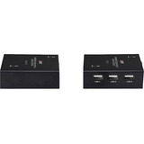 Lindy 300m Fibre Optic DisplayPort 1.2 & USB KVM Extender, DisplayPort-Verlängerung schwarz