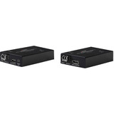 Lindy 300m Fibre Optic DisplayPort 1.2 & USB KVM Extender, DisplayPort-Verlängerung schwarz
