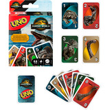 Mattel UNO Jurassic World 4 Kartenspiel 