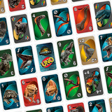 Mattel UNO Jurassic World 4 Kartenspiel 