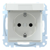 Merten Schutzkontakt-Steckdose mit Klappdeckel und erhöhtem Berührungsschutz IP44 Retail